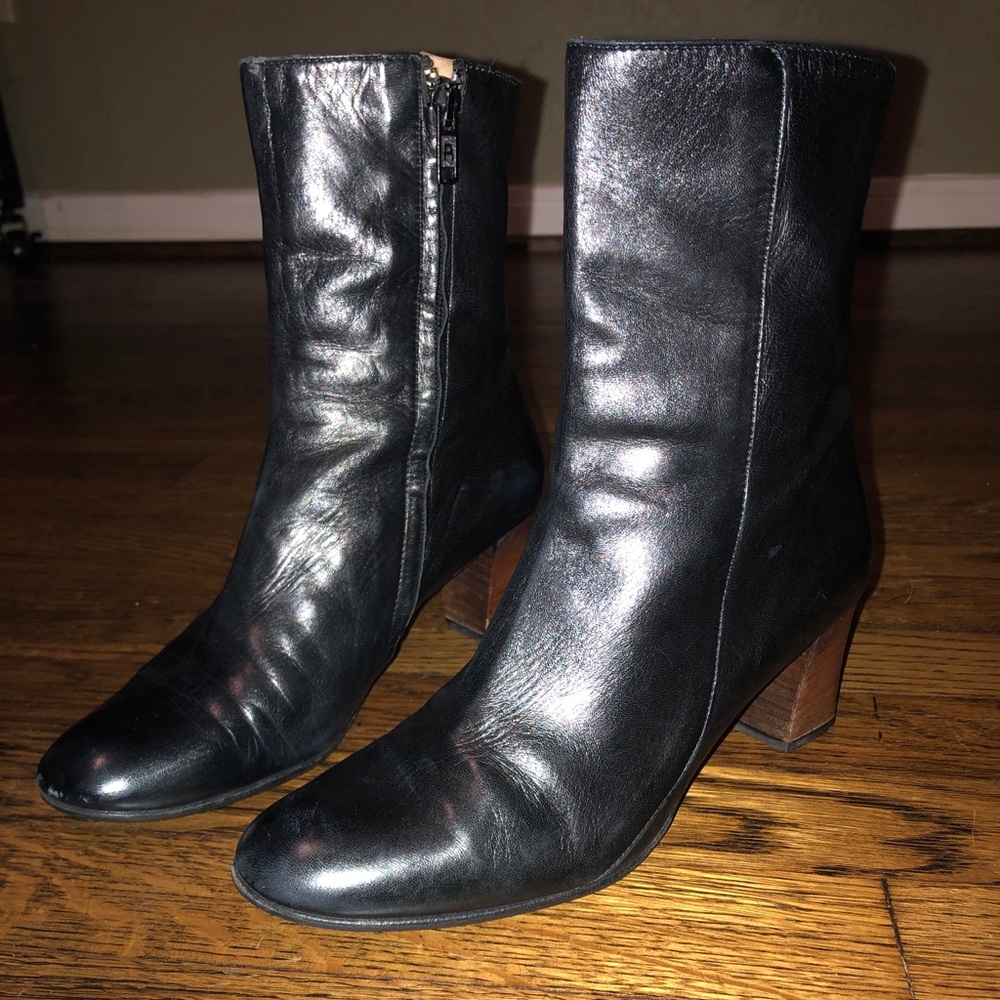Designer Roger Clergerie,Black Ankle Boots- 6.5